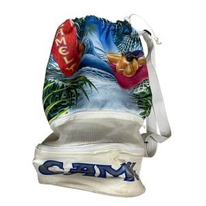 Vintage Joe Camel Insulated Cooler Drawstring Beach Bag Sling Shoulder Cigarette